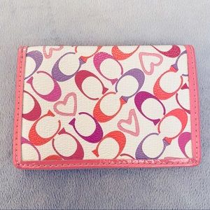 Coach Pink Card Case